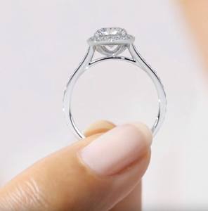 10k or jaune, or rose et or blanc taille ronde laboratoire cultivé diamant bague de mariage coupe ronde diamant bague de fiançailles cadeau pour elle - Product Image 6