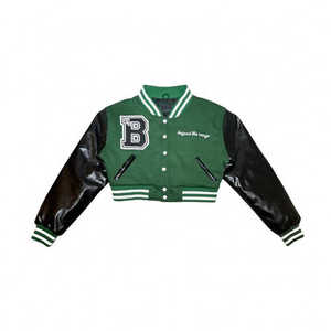 Customized Women Varsity <b>Jacket</b> - Classic Baseball Design with Premium Materials and Logo Options - Product Image 1