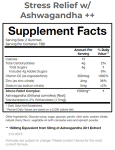 Suplemento herbal de gomitas Ashwagandha para aliviar el estrés personalizado de calidad superior para adultos - Product Image 2