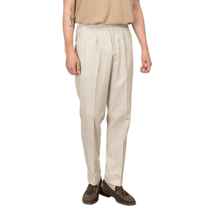 Pantalones de vestir informales cómodos para hombres-Precio de servicio OEM de ajuste regular ligero transpirable de color personalizado de alta calidad - Product Image 1