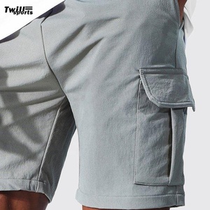 Shorts décontractés d'été pour hommes 100 % coton, motif camouflage, taille élastique mi-haute, longueur genou, séchage rapide, respirant - Product Image 5