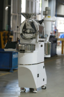 Machine à torréfier le café en acier inoxydable à gaz, 1,5 kg, avec contrôle automatique de la température et capacité de 10 kg/h