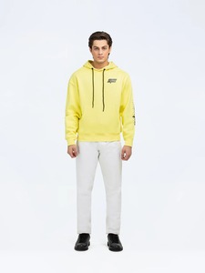 เสื้อฮู้ดผ้าฝ้ายนุ่มเบา 100% สำหรับผู้ชาย ใส่สบายในฤดูหนาว ดีไซน์ไหล่ตก ปรับแต่งได้จากผู้ผลิต - Product Image 3