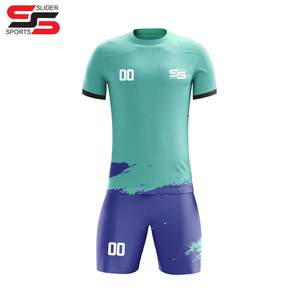 Mode nouveaux ensembles d'uniformes de football personnalisés maillot de football par sublimation maillot de football en polyester vêtements de sport - Product Image 1
