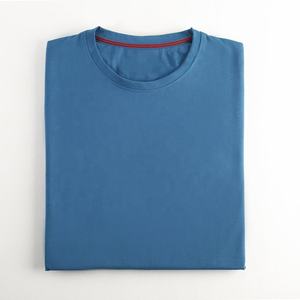 Vente en gros 100% coton biologique T-Shirt pour hommes qualité supérieure respirant tricoté tenue décontracté personnalisé à manches courtes motif solide - Product Image 4