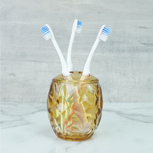 [Holar] Taiwan Made Durable Rond Transparent 4 Fentes Porte-Brosse à Dents en Plastique pour Salle de Bains et Hôtel - Product Image 4