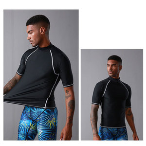 T-shirt de compression anti-éruption cutanée pour homme 2026, séchage rapide, MMA et entraînement physique, haut de sport en gros - Product Image 6