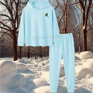 Survêtement en coton et Polyester de haute qualité pour femmes, ensemble de vêtements pour enfants, pull-over pour bébés garçons et filles - Product Image 1