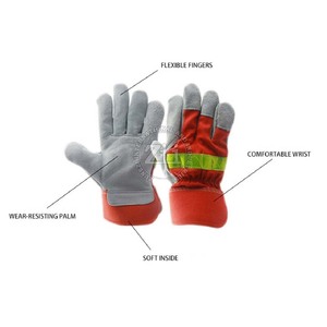 Guantes de Trabajo de Marca Privada ZUNEZI INTERNATIONAL ZI-3544, TALLA ÚNICA, Impermeables, de Cuero, Resistentes al Calor, Anticorte y Antideslizantes - Product Image 6