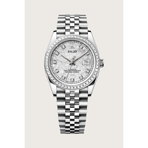 Montre automatique Ailuo Arctic Frost entièrement argentée avec cadran sport élégant, bracelet en cuir véritable et réserve de marche - Product Image 1