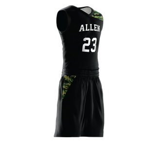 ชุดบาสเก็ตบอลคุณภาพสูงสำหรับผู้ชาย ผลิตจากโพลีเอสเตอร์ 100% ออกแบบได้ตามต้องการ เหมาะสำหรับเล่นกีฬากลางแจ้งในฤดูร้อน ระบายเหงื่อได้ดี และป้องกันแบคทีเรีย - Product Image 2