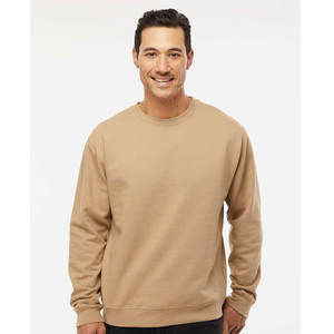 Gimnasio polar correr ropa deportiva Casual sólido sudadera en relieve impresión hombres personalizado al por mayor cuello redondo sudadera hombres - Product Image 1