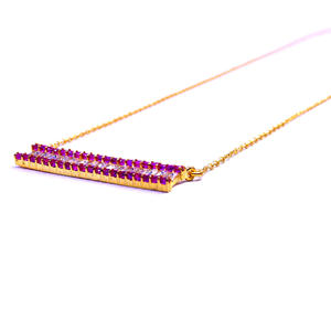 Gemvanity lujo 925 collar de cadena de eslabones de plata esterlina moda chapado en oro rojo blanco Topacio piedras preciosas Estilo clásico - Product Image 4