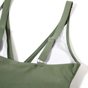 กางเกงออกกำลังกายชายหาดคุณภาพสูงสำหรับผู้หญิง เอวสูง ยืดหยุ่น ผลิตจากโพลีเอสเตอร์/ไนลอน แห้งเร็ว ระบายอากาศได้ดี รับผลิตแบบ OEM ODM พร้อมสกรีนโลโก้ตามสั่ง - Product Image 6