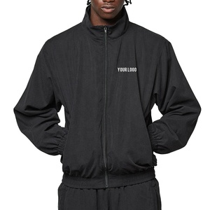 Custom Made Casual Styled Stand Collar <b>Track</b> <b>Jacket</b> Yellow Black Breathable Windproof Polyester Nylon Fabric Shell <b>Jacket</b> - Product Image 6