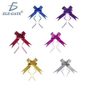 Confezione da 10 fiocchi magici cromati olografici per regali di compleanno, numero 30 - Product Image 1