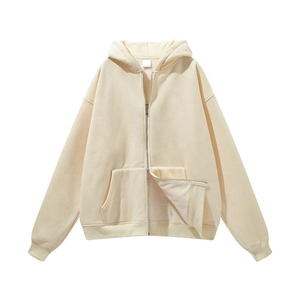 OEM ODM logotipo personalizado cremallera Sudadera con capucha de alta calidad de manga larga de gran tamaño con capucha conjunto para los hombres - Product Image 1