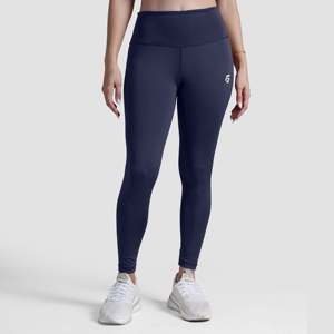 Leggings Navy Run pour femmes, coupe slim, taille haute et basse, style décontracté, pantalon de yoga avec logo imprimé, tissu en spandex, taille XL - Product Image 1