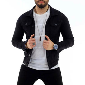 2026 New Fashion Design High Quality Men Denim Jacket Wholesale Price Custom Made Denim Men's Jackets - Product Image 3