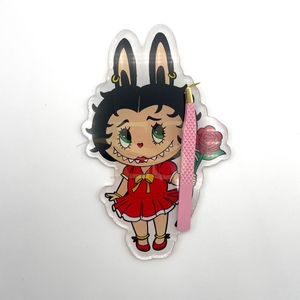Betty Boop Nouveauté Tuiles à cils personnalisables en acrylique durables en forme de dessin animé Outil de beauté pour les cils avec logo personnalisé - Product Image 5