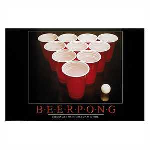 Affiche Beer Pong en papier résistant - Product Image 4