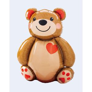 Globo de Fiesta con Diseño de Oso de Peluche, 91 cm, Inflable, Personaje de Dibujos Animados, Diseño de Corazón - Product Image 1