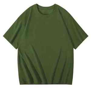 เสื้อยืดผ้าฝ้ายกราฟิกโอเวอร์ไซส์สำหรับผู้ชายเสื้อยืดทรงบ็อกซี่ฟิตสำหรับเสื้อผ้าผู้ชาย - Product Image 5