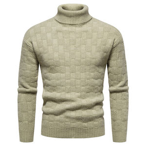 Men High <b>Neck</b> Turtleneck <b>Sweater</b> Casual Winter Knit Pullover - Product Image 1