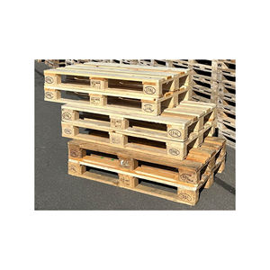 Palette européenne double face du fournisseur de confiance Palette EPAL en bois bleu avec entrée à 4 voies Style simple face - Product Image 5