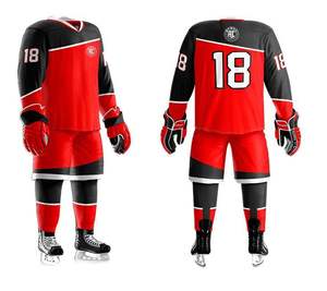 Uniforme de Hockey sobre Hielo Transpirable de Invierno, Mejor Vendido, Calidad Premium, Impresión Personalizada, Secado Rápido, 100% Poliéster, Conjunto de Ropa para Hockey sobre Hielo - Product Image 1