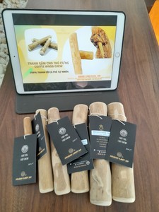 HOANG LINH SG de Vietnam-juguete para masticar para perros, no tóxico, no químico, uso de material ecológico, duradero, para morder, café, madera, perro - Product Image 2