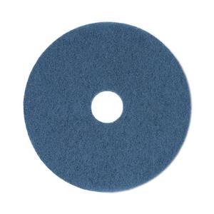 Pads de nettoyage solides bleus Boardwalk de 20 pouces, 5 par carton, diamètre - Product Image 1
