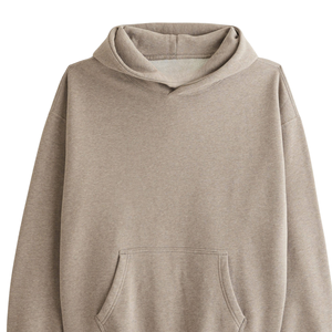 เสื้อมีฮู้ดสีทึบมาใหม่เสื้อมีฮู้ดผ้าคอตตอนแบบสวมหัวมีฮู้ดลำลองนุ่มสำหรับผู้ชาย - Product Image 6