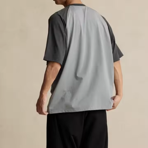 เสื้อยืดผ้าโพลีเอสเตอร์สำหรับผู้ชายเสื้อผ้าสำหรับใส่ในฟิตเนสวิ่งสำหรับผู้ชายเสื้อผ้าฤดูร้อน - Product Image 5