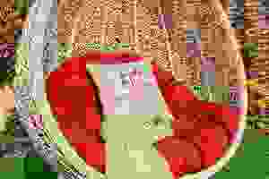 Ensemble de chaises suspendues en osier élégantes pour patio et balcon - Product Image 2