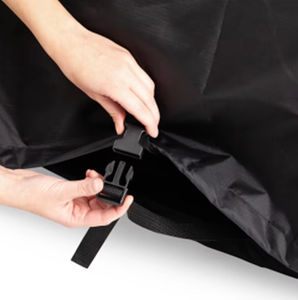 Housse de casque de vélo universelle personnalisée avec logo, pliable, légère, en polyester Oxford, imperméable, avec bandes réfléchissantes - Product Image 5