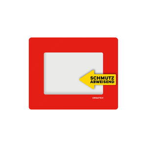 LongLife Transparente - Ventana de Suelo Repelente de Suciedad, Autoadhesiva DIN A5, Roja, 10 uds. / Paquete.- LG-KLS-A5-01 - Product Image 1