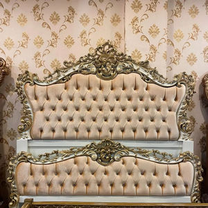 Cadre de lit en bois massif fait main de taille king, meubles de chambre à coucher de luxe avec un design de pied de lit sculpté de qualité supérieure - Product Image 5