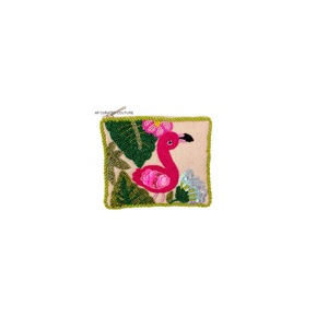 Porte-monnaie artisanal en perles avec des vibrations estivales, des motifs de broderie personnalisés, idéal pour la plage et les fêtes. - Product Image 6
