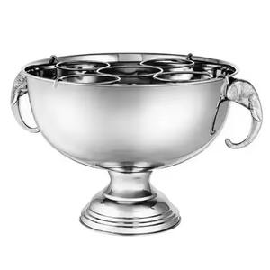 Copper Plated Hammered Champagne Bowl Elegant for Hotel Wedding Party Wine Chilling Use <b>Bottle</b> Holder Champagne Bowl - Product Image 6