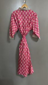 Luxury 100% Cotton Kimono Womens <b>Beach</b> Wear Dress Indian Bath <b>Robe</b> Long Summer Kimono Nightwear Dress - Product Image 4