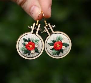 Pendientes de cristal bordados a mano, pendientes personalizados con múltiples cuentas, joyería festiva para mujer al mejor precio, pendientes con cuentas. - Product Image 3