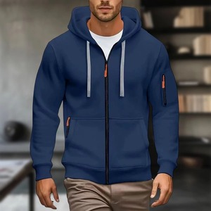 2026New moda sudadera abrigo bolsillos delanteros cálido cremallera chaqueta de lana de cordero hombres y mujeres Otoño Invierno Color puro cárdigan con capucha - Product Image 3