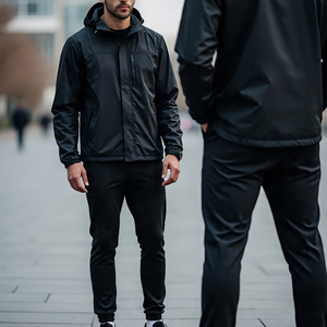 ชุดเดินเขาสำหรับผู้ชายกันน้ำกลางแจ้งชุดกันลมชุดวอร์มสำหรับผู้ชายเสื้อแจ็คเก็ตกันฝนออกแบบได้เอง - Product Image 1