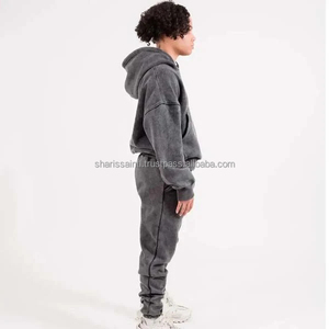 Nuevo chándal elegante de lavado ácido para hombres, chándal de algodón hecho directamente de fábrica/Color personalizado para hombres, chándal de lavado ácido OEM - Product Image 4