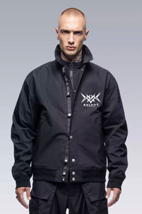 แจ็คเก็ตเทคแวร์ผ้าแคนวาสสีดำแบบไม่มีปก สไตล์สตรีทแวร์ อนิเมะญี่ปุ่น ไซเบอร์พังก์ สำหรับผู้หญิงและผู้ชาย แบบใหม่ ขายส่ง - Product Image 3