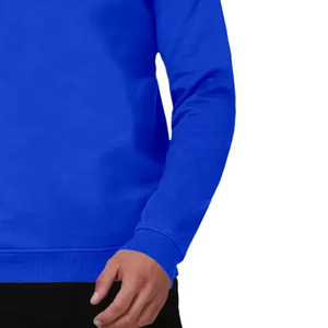 OEM personalizado Unisex 100% algodón ropa de calle de lujo de gran tamaño bordado polar sudaderas con capucha cuello redondo básico sudaderas - Product Image 5