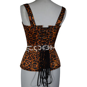 Top Corset con Estampado de Leopardo, Cierre Frontal y Detalle de Cordones - Product Image 6