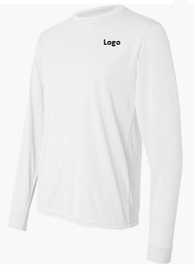 Men's Moisture-Wicking Long-Sleeve T-Shirt 100% polyester knit Imported Pull On closure <b>Machine</b> Wash Cheap Stock Fashion - Product Image 2