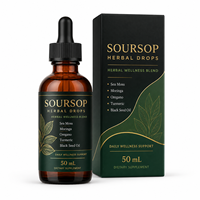 Extrait de feuille de corossol premium 780mg, alternative liquide en gouttes avec huile de nigelle, soutien immunitaire naturel, bien-être adulte, vente en gros OEM